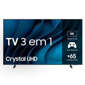Smart TV Samsung 43" Crystal UHD 4K 43CU8000 2023 Design AirSlim Painel Dynamic Crystal Color Tela - TV 4K Ultra HD - Magazine OfertaespertaLogo LuLogo Magalu