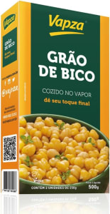 3 Unidades — Grão De Bico Cozido No Vapor 500g Vapza Caixa De 500g Com 2 Unidades