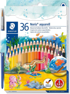 Lápis de Cor Aquarelável Noris 36 Cores + 1 Pincel Staedtler