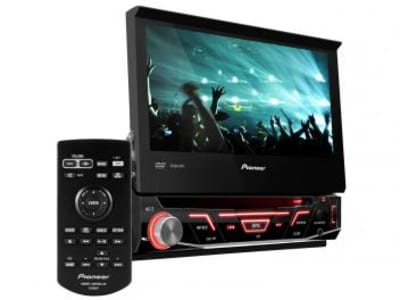 DVD Automotivo Pioneer AVH-3880DVD Tela 7 - Retrátil Touch 92 Watts RMS Entradas Câmera de Ré 