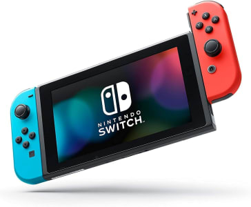 Console Nintendo Switch Nacional V2 com Controle Joy-Con Vermelho e Azul Neon