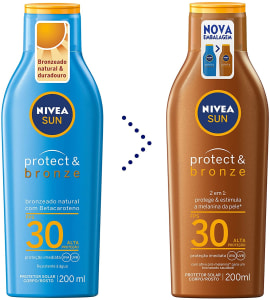 Protetor Solar Sun Protect & Bronze Fps30 200ml Nivea