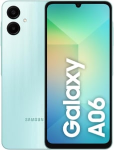 Smartphone Samsung Galaxy A06 128GB, 4GB RAM, Processador Octa-Core, Bateria de 5000mAh, Tela Infinita de 6.7", Câmera Traseira Dupla, Dual Chip - Verde Claro