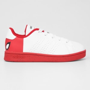 Tênis Infantil Adidas Advantage Homem-Aranha - Branco+Vinho