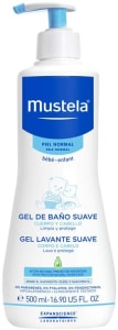 Sabonete Líquido Hipoalergénico Gel Lavante Corpo e Cabelo, Mustela Bebê, Azul, Grande/500 Ml