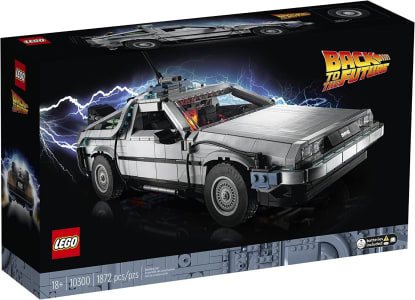 Lego Back TO The Future Time Machine Construindo 1 de 3 Versões do Carro de Viagem no Tempo 10300 - 1872 Peças