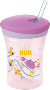 NUK Copo Action Evolution Com Canudo 230 Ml Girl - Roxa