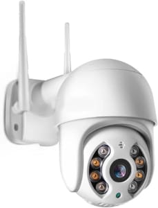 Câmera de Segurança Inteligente WiFi HD 1080p Ip Prova D'água Externa Visão Noturna Detecção de Movimento