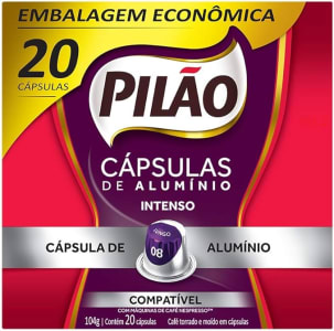 PILÃO Café Pilão Cápsula Intenso - com 20 Cápsulas - 104 Gramas