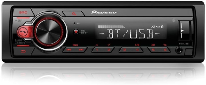 Som Automotivo Pioneer MVH-S218BT Bluetooth MP3 Player Rádio AM/FM USB Auxiliar