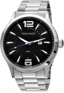 Relógio Technos, Pulseira de Aço Inoxidável, Masculino Prata 2115GU/1A