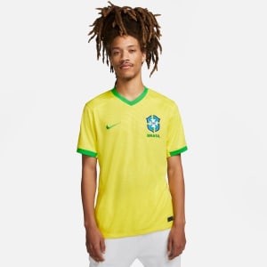 Camisa Nike Brasil I 2023/25 Torcedor Pro Masculina - Amarelo