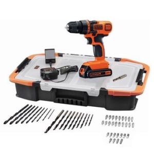 Furadeira Parafusadeira 3/8" 20v litio B&D Ld120KA Bivolt 50 pç - Black Decker - Magazine Ofertaesperta