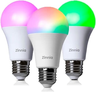 Kit Lampada Inteligente Smart Zinnia Crux Cr100, Wi-fi, Rgb, Branca, 3 unidades - Compatível com Alexa