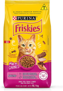 Nestlé Purina Friskies Ração Seca Para Gatos Adultos Mix De Carnes 10,1Kg