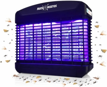 Mata Mosquitos Elétrico Premium Casa Attract 2000V Grade Intercalada Mata Até Maruim Armadilha Insetos Feito no Brasil