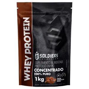 2 Unidades Whey Protein Concentrado 1Kg - Soldiers Nutrition