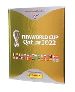 Álbum Capa Dura Ouro Copa Do Mundo Qatar 2022 