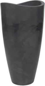 Vaso Copacabana Alto Vasart, 40x80 Cm, Material Polietileno (Antique Preto)