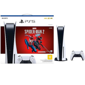 PlayStation 5 Standard Edition Branco + Marvels Spider Man 2 + Controle Sem Fio Dualsense Branco - Sony - Console PS5 - Magazine Ofertaesperta