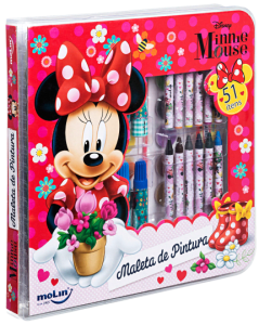 Maleta de Pintura Square Minnie - 51 Peças (Cód: 8144323)