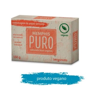 Sabonete Puro Vegetal Vegano Bergamota De 150g - Memphis Puro