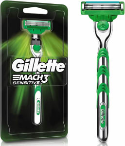 Aparelho de Barbear Gillette Mach3 Sensitive