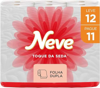 Papel Higiênico Neve Toque de Seda - 12 rolos