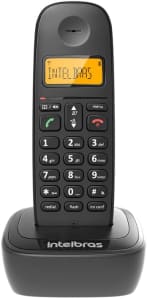 Telefone sem fio com identificador de chamadas TS 2510 ID Preto Intelbras