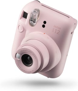 Câmera Instax Mini 12, Foto instantânea, Exposição automática, Modo Selfie & Close up, Espelho Selfie (Rosa Gloss)