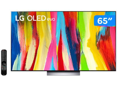 Smart TV 65” 4K OLED LG ThinQ OLED65C2PSA 120Hz Wi-Fi Bluetooth
