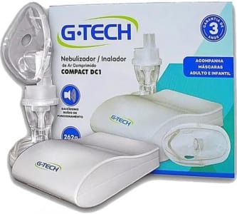 Inalador Nebulizador de AR Comprimido G-Tech Compact DC1