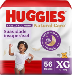 Huggies Fralda Premium Roupinha Natural Care XG 56 Un