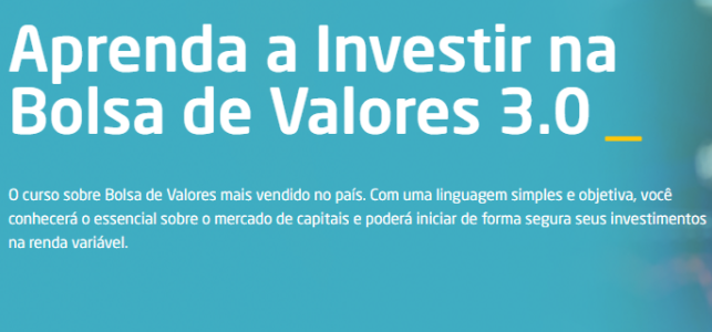 [GRÁTIS] Curso Aprenda a Investir na Bolsa de Valores 3.0 - XP Educação