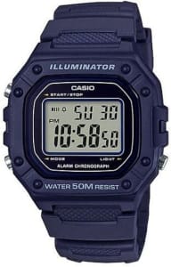 Relógio Casio Digital Azul W-218H-2AVDF