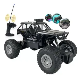 Carrinho De Controle Remoto 4x4 Monster Truck Ninho Boy (Preto)