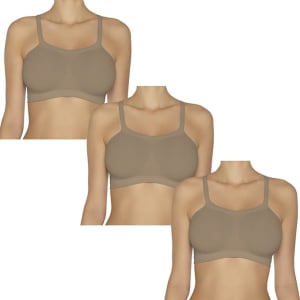 Kit 3 Tops Bandinis Hanes Feminino Chocolate P