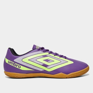 Chuteira Futsal Umbro Beat Unissex - Roxo+Verde