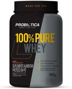 100% Pure Whey (900G) - Sabor Chocolate, Probiótica