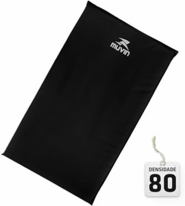 Colchonete de Academia em Espuma Alta Densidade Muvin Professional D80 - Tamanho 95cm x 55cm x 3cm - Impermeável - Costura Reforçada - Fitness Exercícios Funcional - Treino em Casa - Mais Conforto