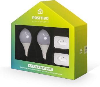 Kit Casa Eficiente: 2 Smart Lâmpada Wi-Fi + 2 Smart Plug Wi-fi - Positivo