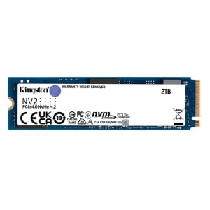 SSD Kingston NV2 2 TB M.2 2280 PCIe NVMe Leitura: 3500 MB/s e Gravação: 2800 MB/s - SNV2S/2000G