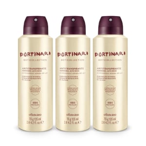 Combo Boticollection Portinari: Desodorante Antitranspirante Aerossol 75g/125ml (3 unidades)