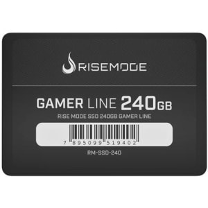 SSD SATA Rise Mode Line, 240GB, 2.5", Leitura 535MB/s, Gravação 435MB/s, Preto - RM-SSD-240