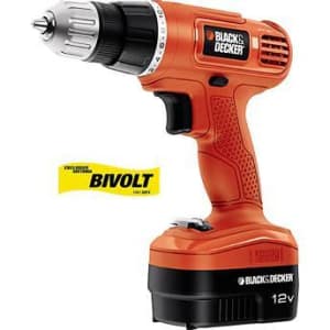 Furadeira Parafusadeira Black & Decker GC1200BR 3/8"  á Bateria 12V Bivolt