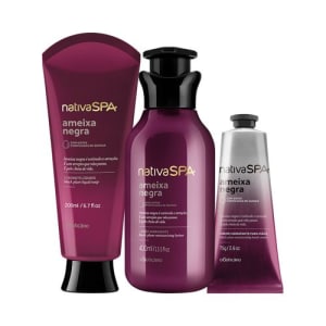 Combo Nativa SPA Ameixa Negra: Loção Hidratante + Sabonete Lí­quido + Creme para Mãos