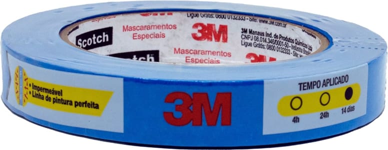 2 Unidades — Fita Crepe Profissional 3M ScotchBlue - 18 Mm X 50 M