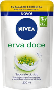 10 Unidades - Sabonete Líquido Nivea Erva Doce Refil - 200ml