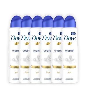 Kit Desodorante Antitranspirante Dove Original Aerosol 150ml 6 Unidades - IncolorKit Desodorante Antitranspirante Dove Original Aerosol 150ml 6 Unidades - Incolor