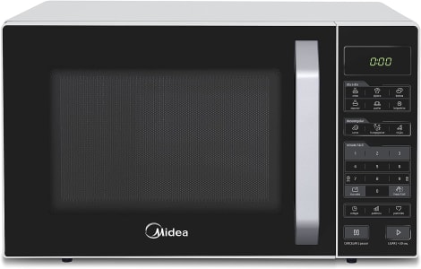 Micro-ondas 27L Branco e Preto Midea LED 127V MXSA27P1